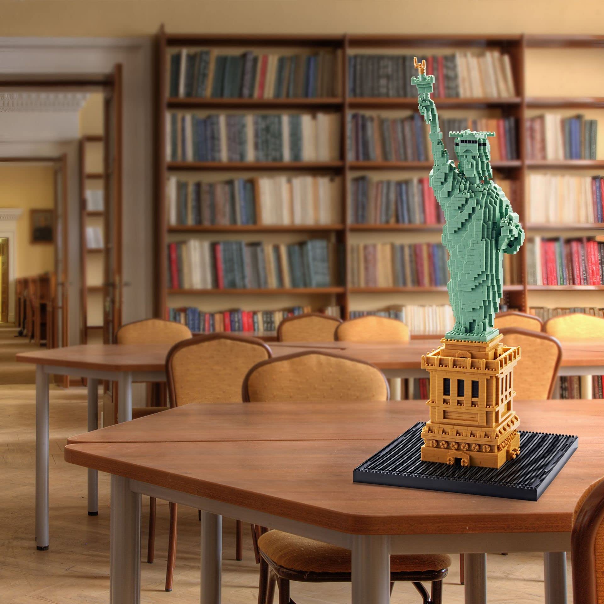 Estatua de la Libertad Maqueta Juegos de Construcción, 2810 Piezas Conjunto de Construcción Londres Landmark Arquitectura, Nano Micro Bloques de Construcción No Compatible con las Grandes Marcas