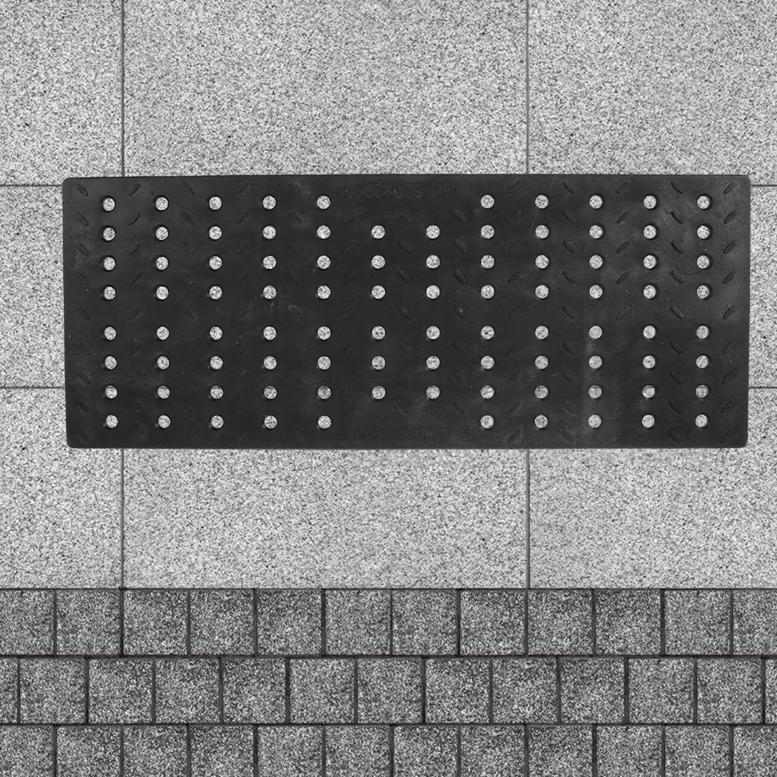 Osłona rusztu odpływowego wykopu zewnętrznego, 200 x 500 mm, plastikowe akcesoria do kanalizacji podjazdu i garażu, wymienna kratka kanałowa do wydajnego zarządzania wodą na zewnątrz