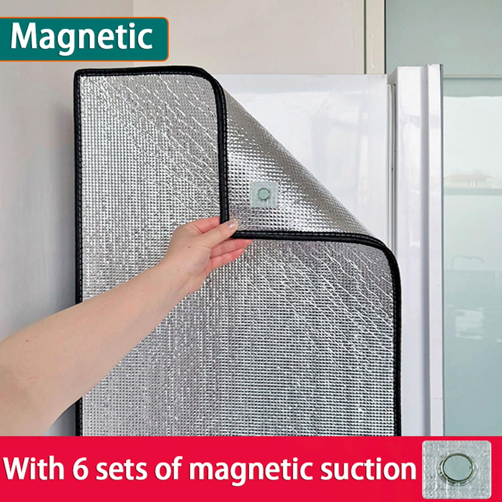 Sonnenschutz for den Kühlschrank,Isolierdecke for Gefrierschrank und Kühlraum,universeller energiesparender Sonnenschutz for den Gefrierschrank,Aluminiumfolie,isolierender Schatten