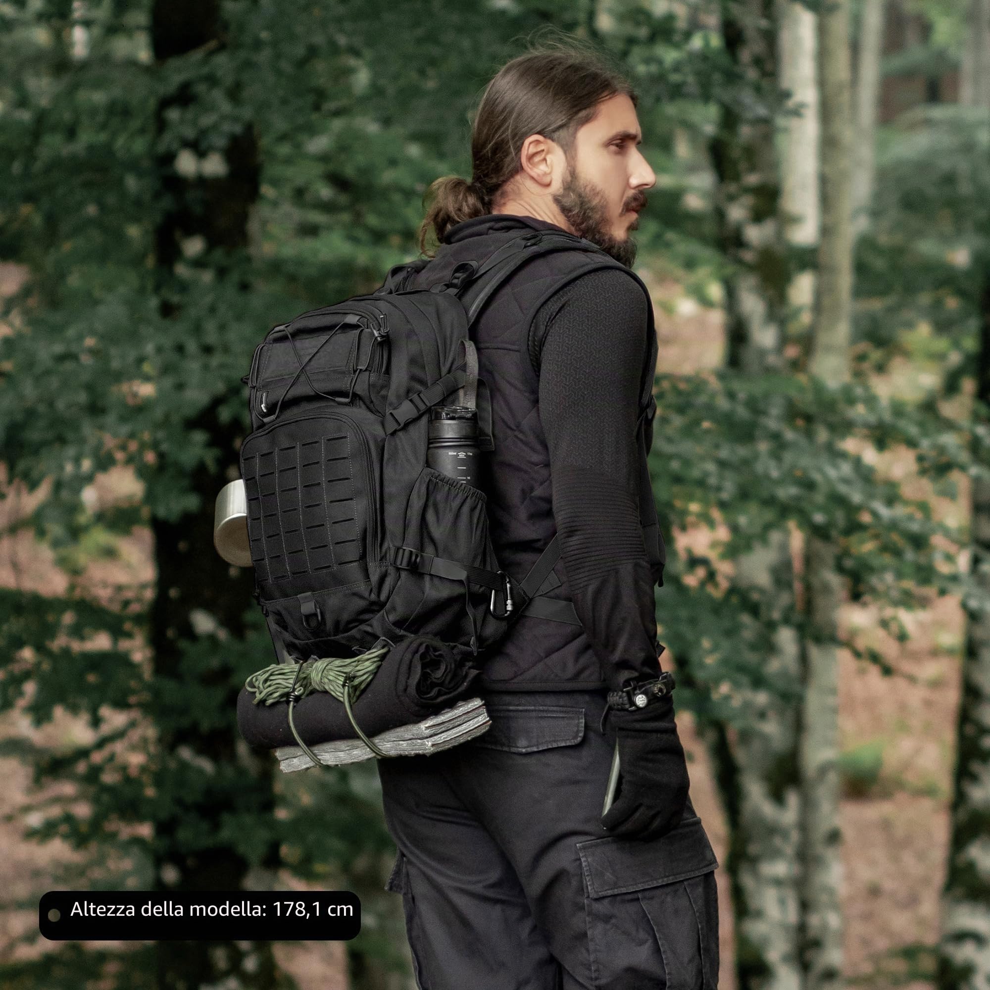 Mardingtop Zaino tattico da 25 l, per escursioni, viaggi, trekking