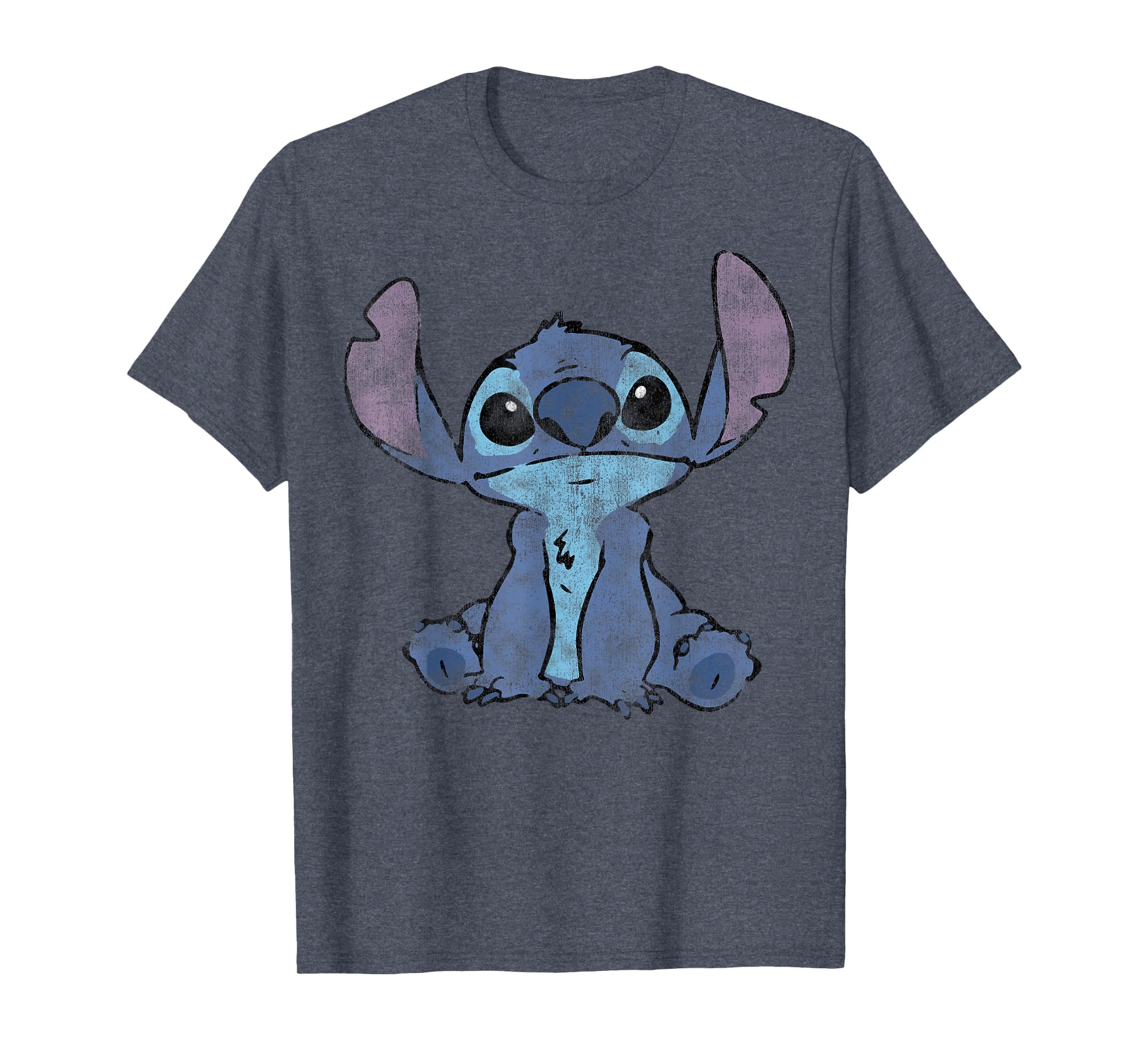 Disney Lilo &amp; Stitch Distressed Stitch Portrait T-Shirt