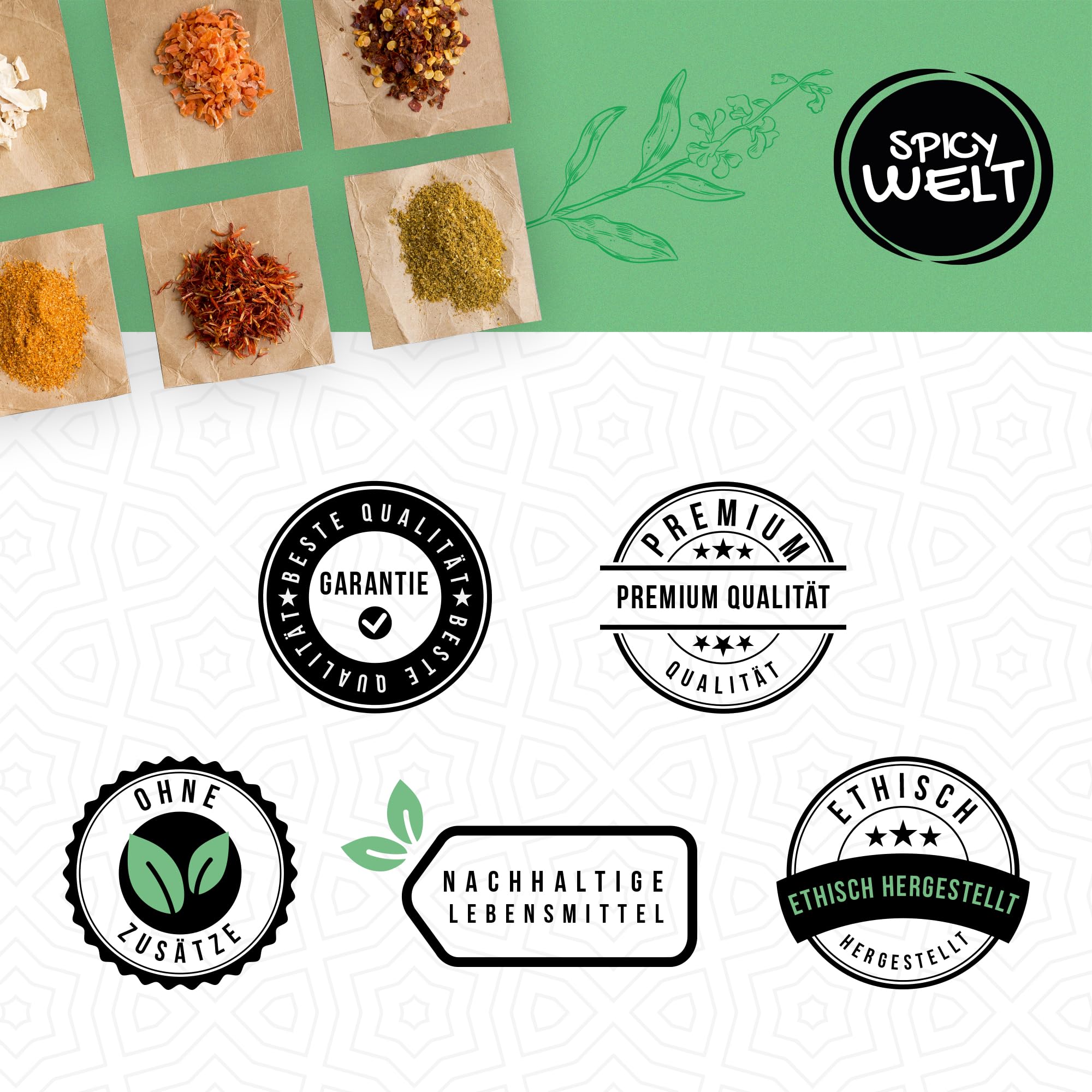Spicy Welt Pfeffer Weiß Gemahlen (1kg) – Weißer Pfeffer Pulver | für Cremesuppen, Pürees & Helle Saucen | Fein, Dezent & Würzig für Gourmetgerichte | 100% Naturrein, Ohne Zusätze