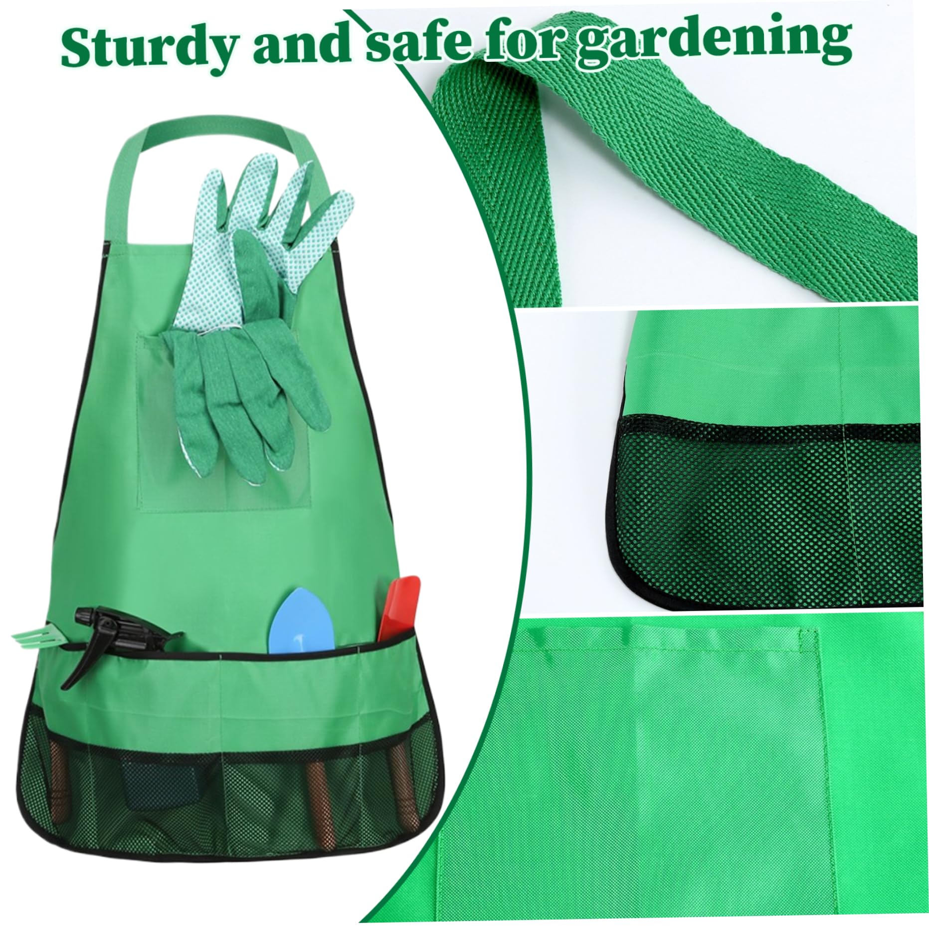 Juego de jardinería para niños pequeños, Juego de jardinería para niños 7pcs con Sombrero de Sol, Delantal, Guantes y Herramientas de jardín, Kit para para para