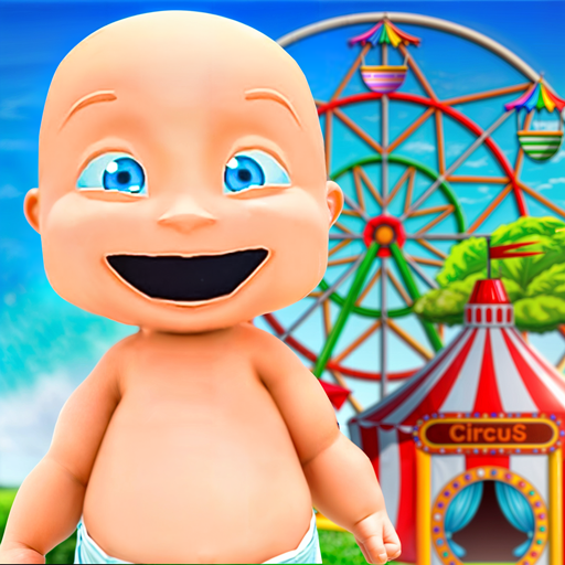 Baby-Freizeitpark-Simulator, Wasserrutschen-Abenteuer, lustige Spiele