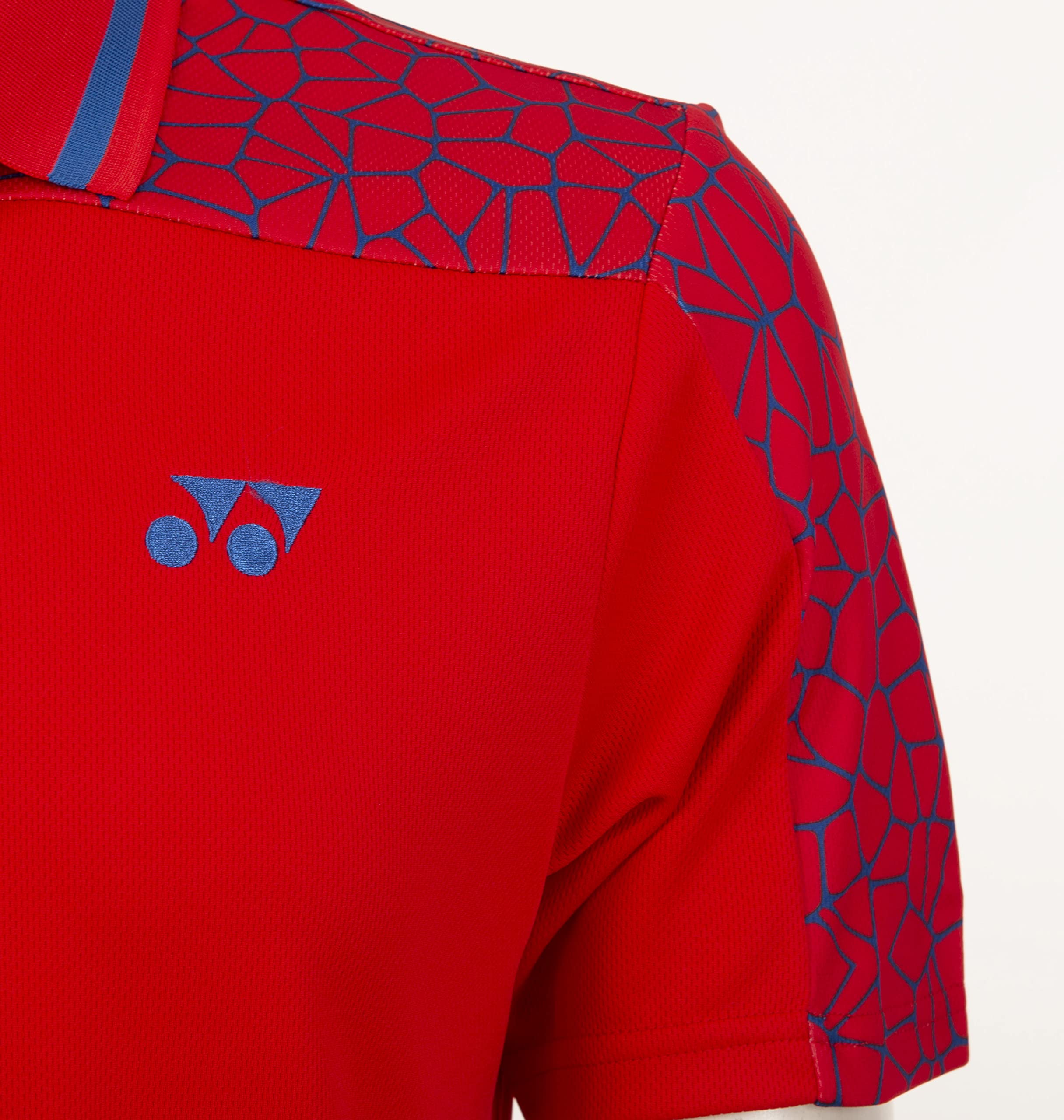 モンタです❣️ YONEX Badminton Apperal Tshirt Polo M 1716 HIGH Risk RED M