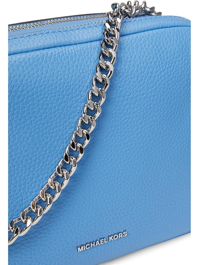 Green Michael Kors Bryant Medium Double Zip Chain Camera Crossbody