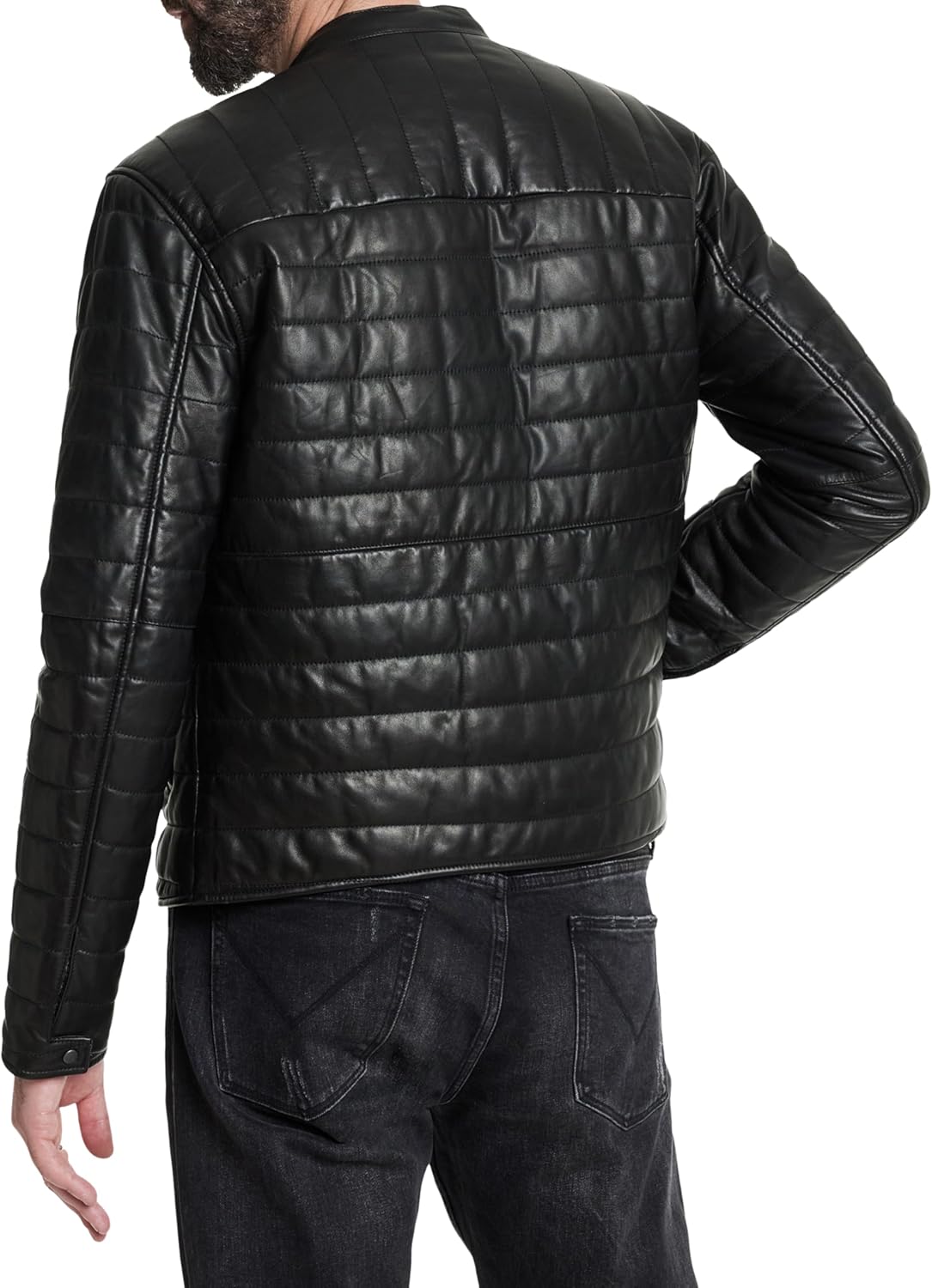 John Varvatos mens Kitt Racer Jacket - Image 4