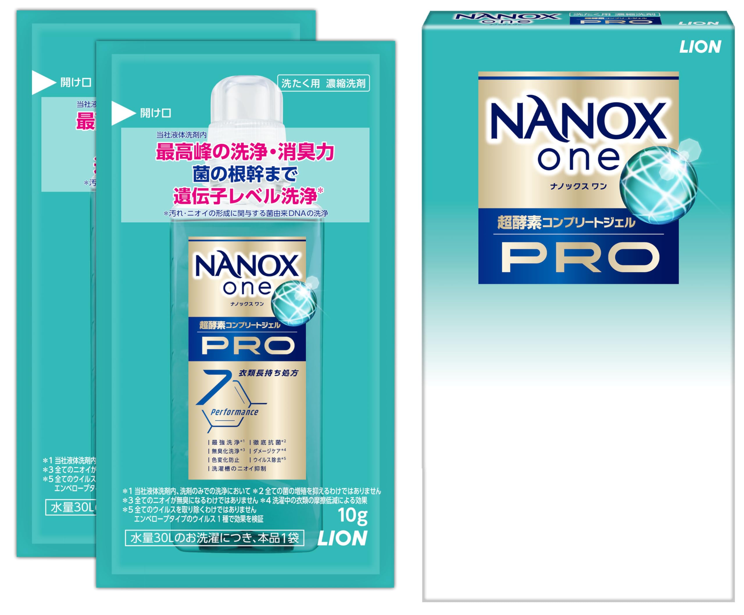 Amazon | 【単品販売】LION NANOX ONE PRO 10g×2袋 ワンパック使い切り