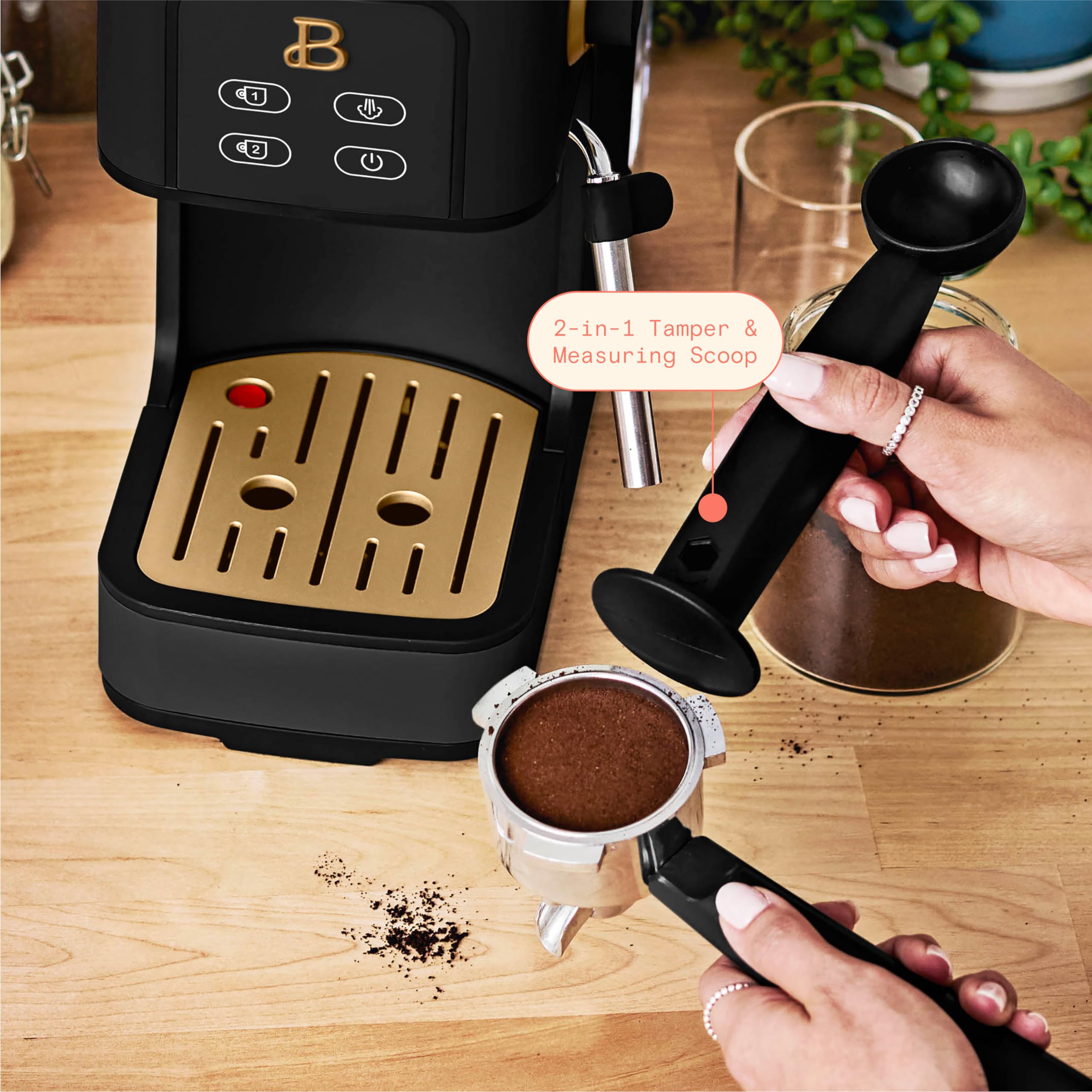 Beautiful By Drew Barrymore Slim Espresso Machine 20 Bar