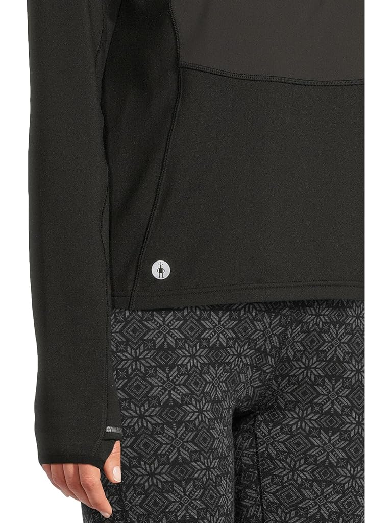 Black Smartwool Active Fleece Wind 1/2 Zip