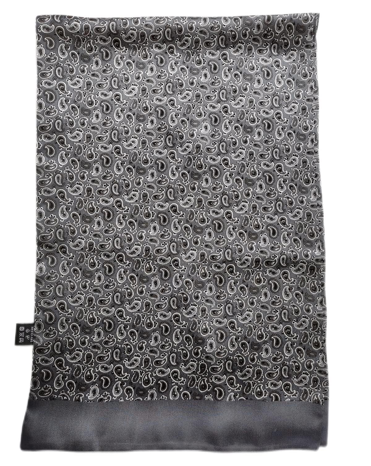 Foulard en Soie Vintage pour Homme, 100% Pure, Motif Classique, Double Couche, imprimé Gentleman
