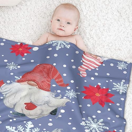 Miniatura 6 de Manta de gnomos navideños para adultos, mujeres, manta de franela suave y cálida para sofá, cama de viaje, 30 x 40 pulgadas para mascotas