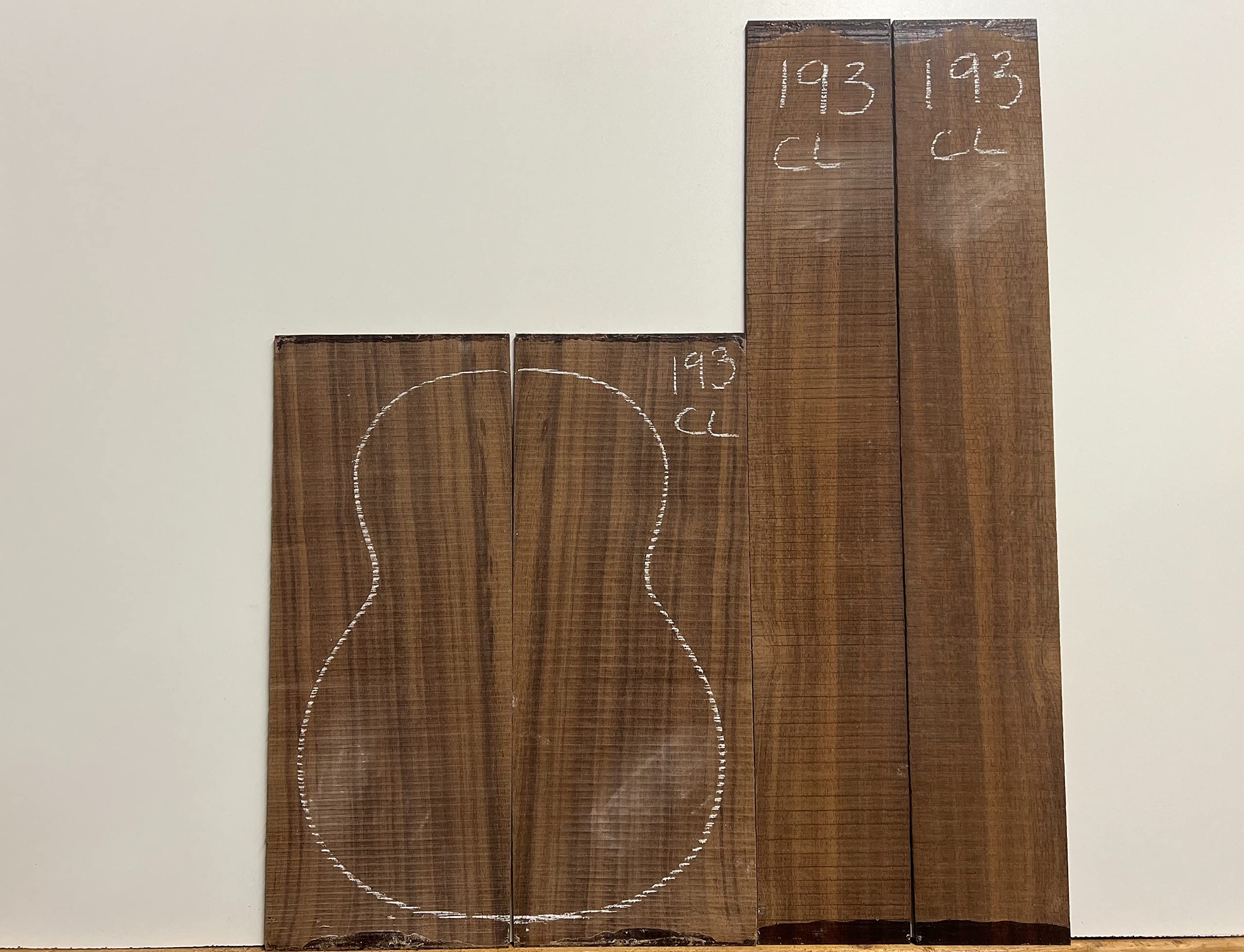 Exotic Wood Zone | Indian Laurel Classical Guitar Back and Side Sets Luthier Tonewoods # 193
