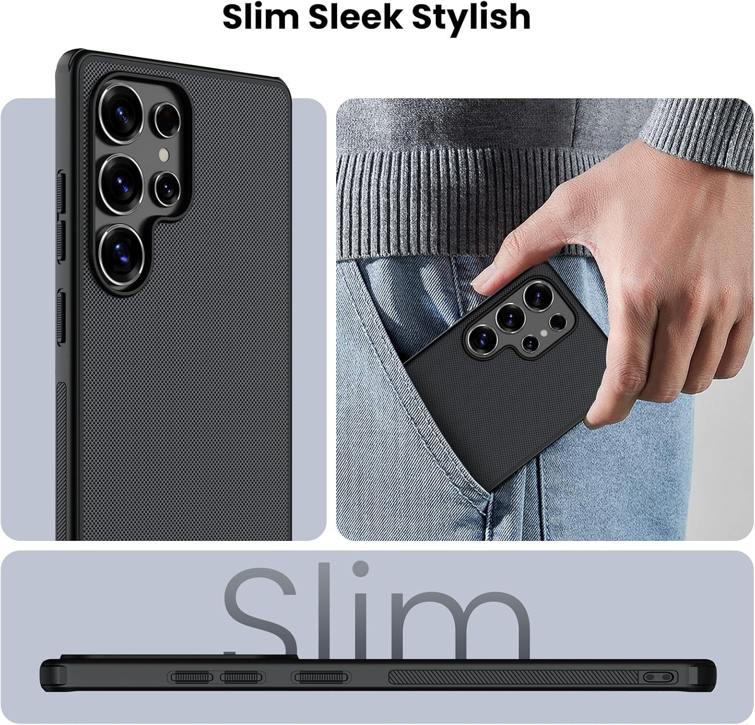 Nillkin for Samsung Galaxy S25 Ultra Case with Wall Mount,Compatible with Magsafe, Car Mount Holder, Slim Shockproof 6.86’’ (Black)