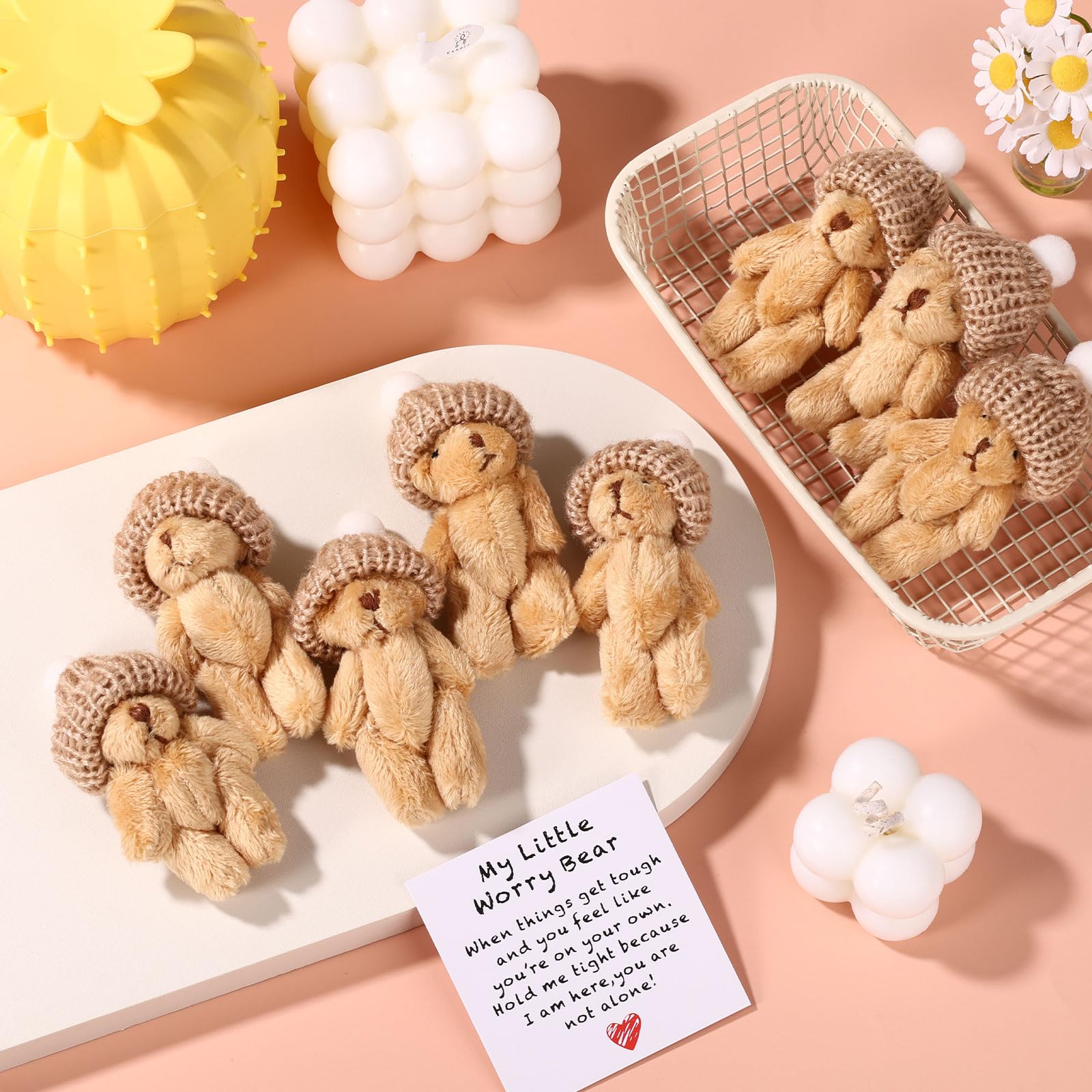 TOYMIS 7 Sets Mini Plush Bear - Image 4