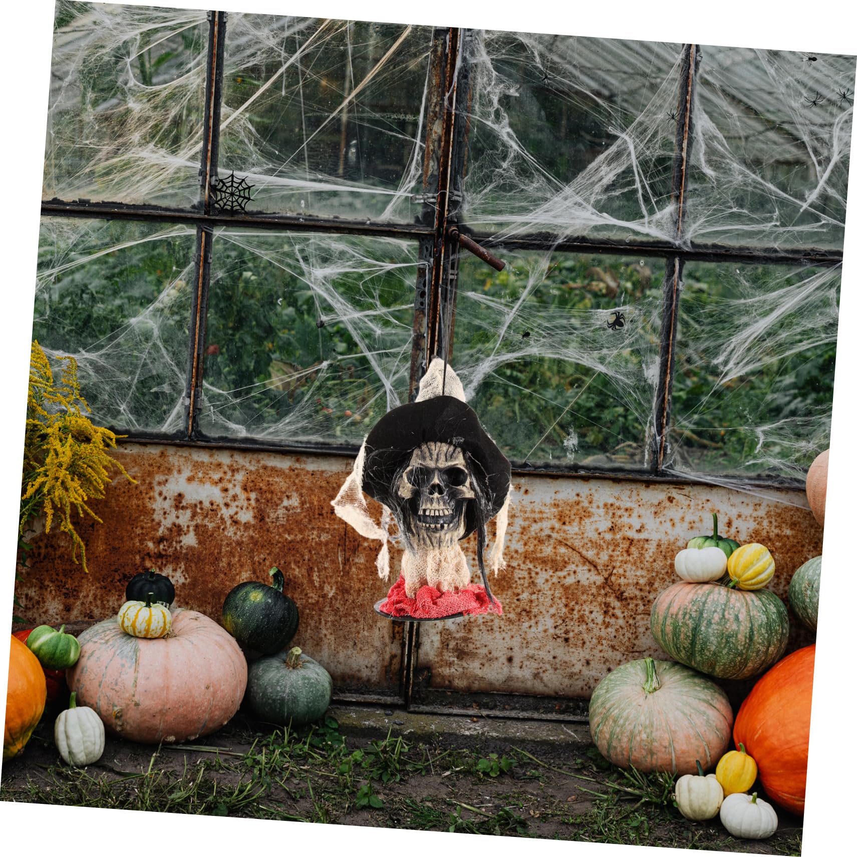 Yardwe 1pezzi Scheletro Halloween da Appendere Fantasma di Halloween Appeso Decorazioni Fantasmi Appesi Teschio Decorazione Festa Ornamento Casa Realistico