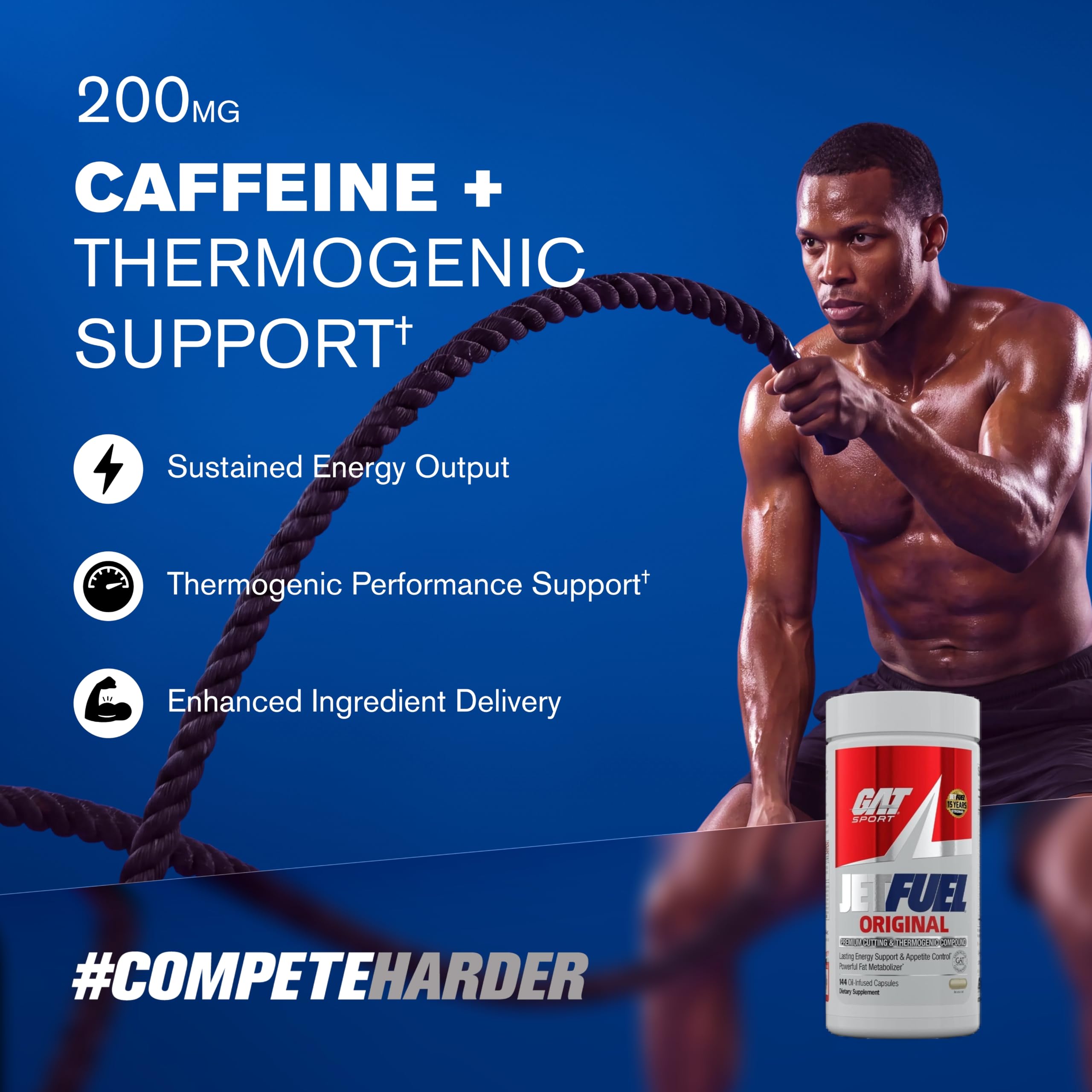 gat sports l carnitine muscleandstrength SPORT JETFUEL Original, 144 Oil-Infused Capsules (48 Servings) and performance 8arm PEG Acetic Acid Type:Blanche Classic Drip Collection_Acetyl L-Carnitine