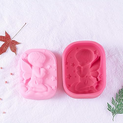 Miniatura 2 de Molde de silicona de ángel bebé 3D para decoración de pasteles, artesanía de azúcar, decoración de galletas, joyas, pasteles, arcilla polimérica,