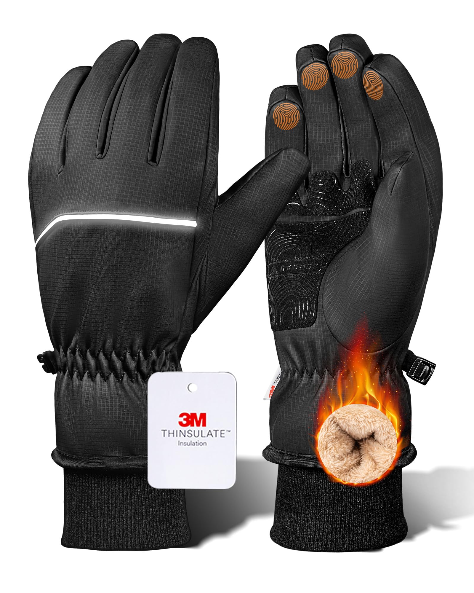 GXCROR Waterproof Winter Gloves for Men & Women