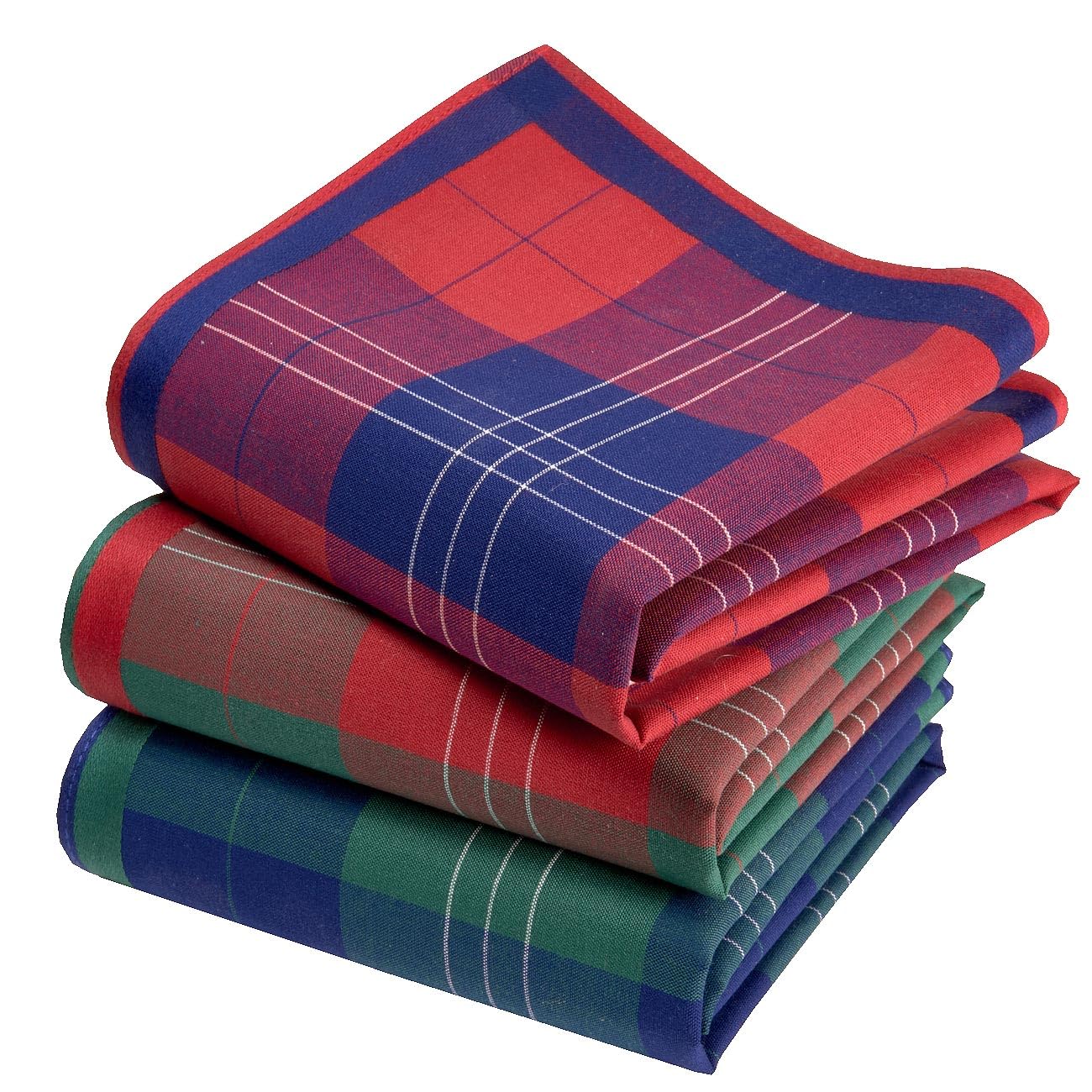 Chusteczki męskie Premium 100% bawełna czesana - 45cm x 45cm - 3 sztuki - Model A24