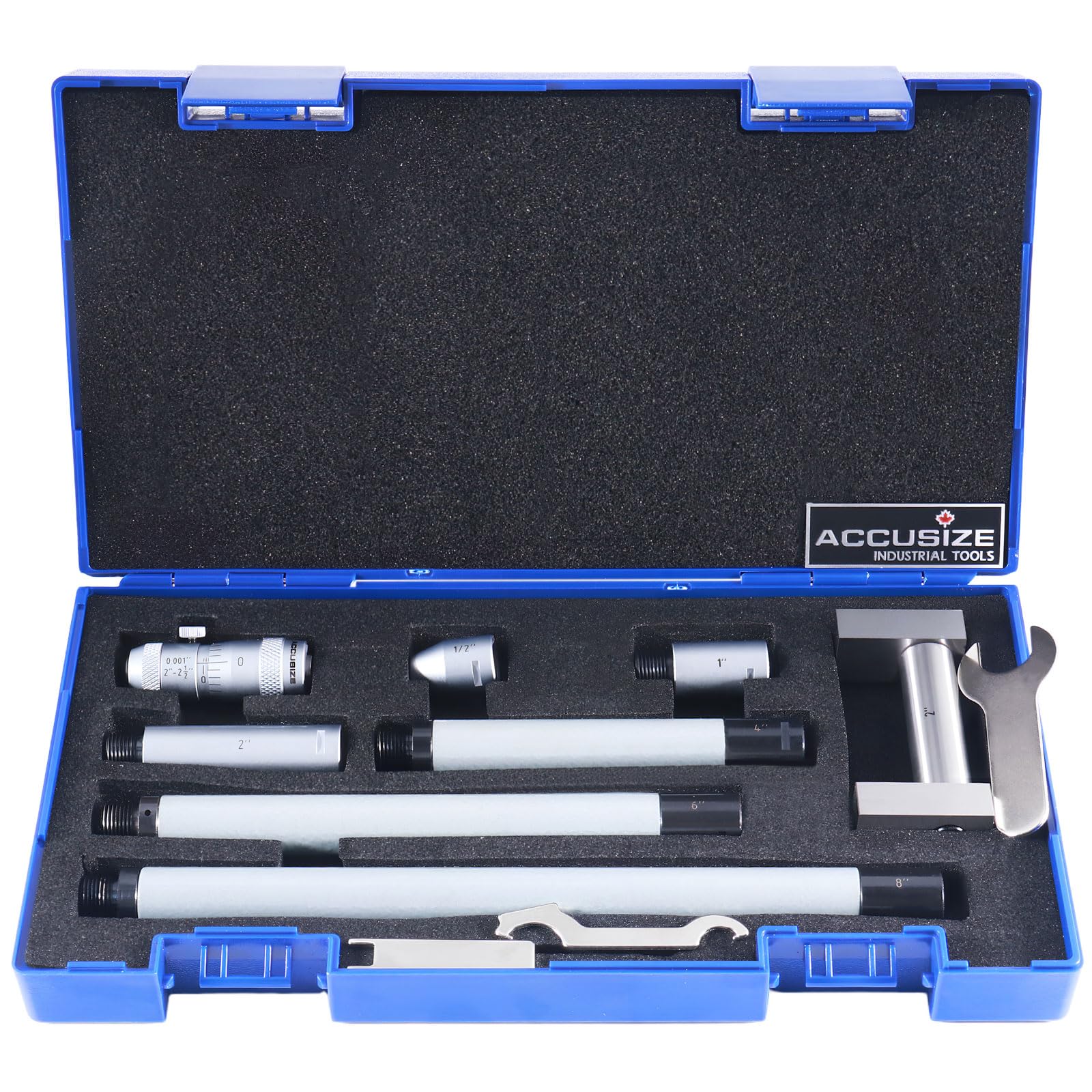 Accusize Inside Micrometer Set - 2-24 Inch Range -1