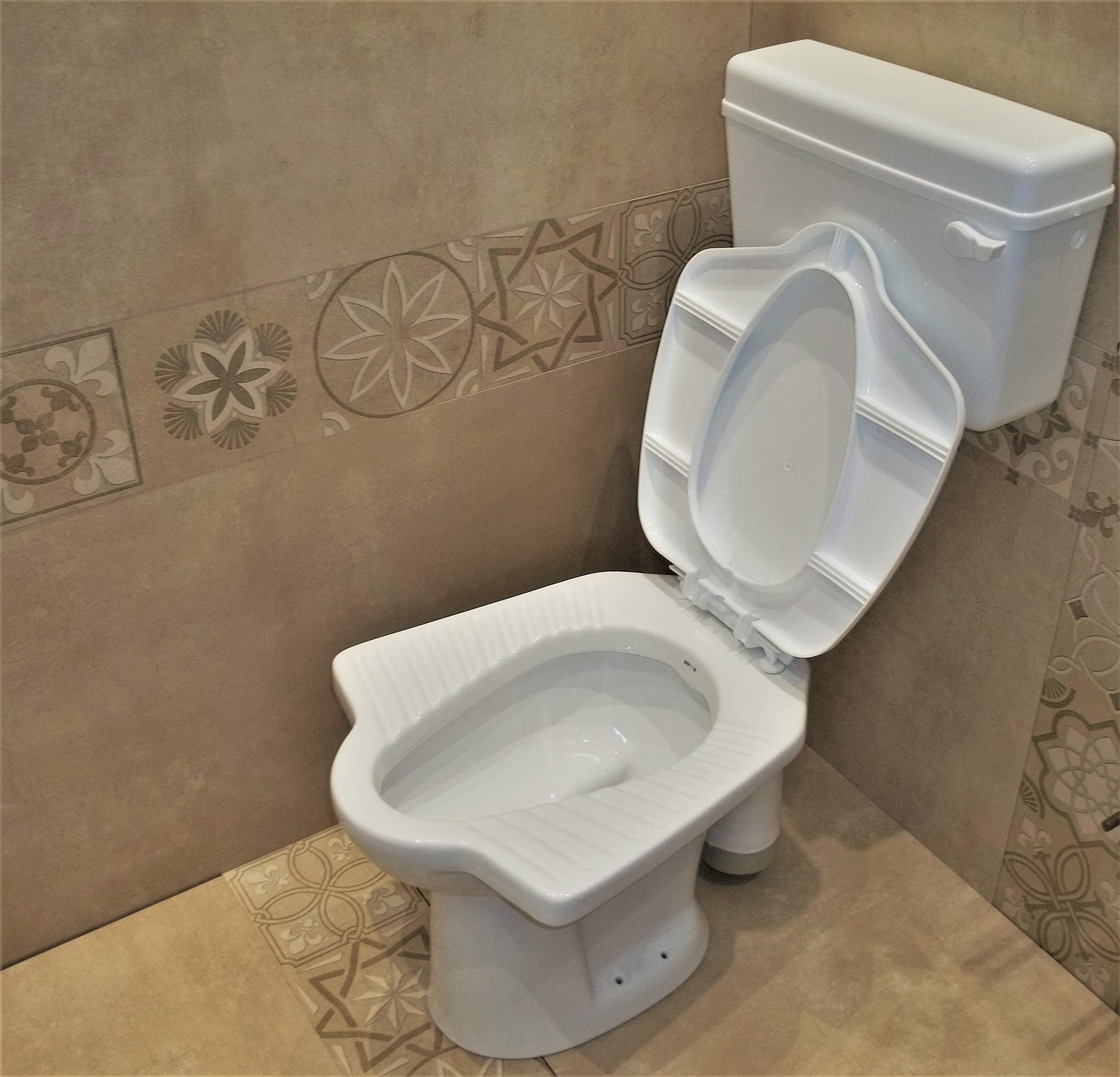Ceramic Anglo Indian Commode/Water Closet S Trap White with Normal