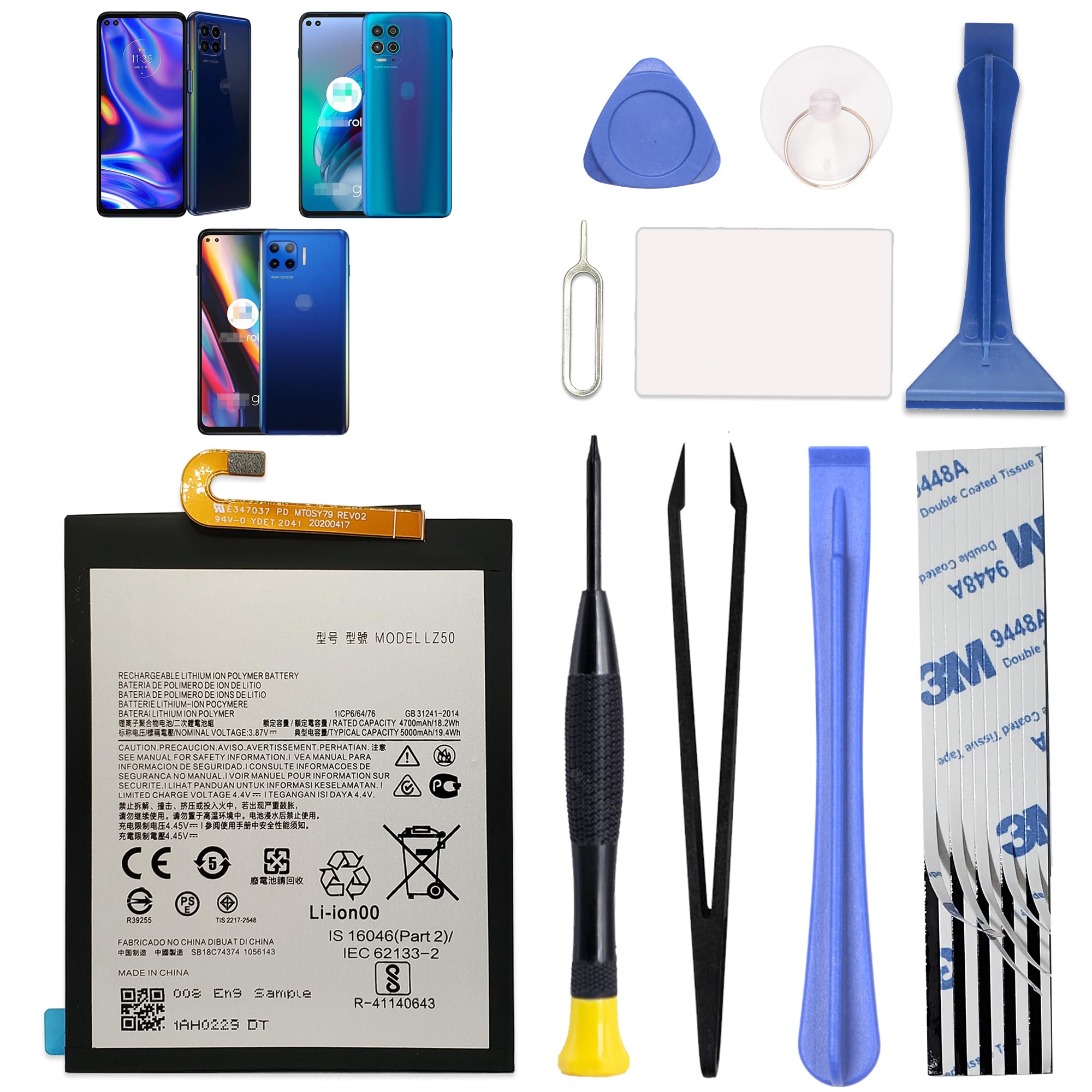 Amazon.com: GREEN FUSION LZ50 Battery Compatible with Motorola One