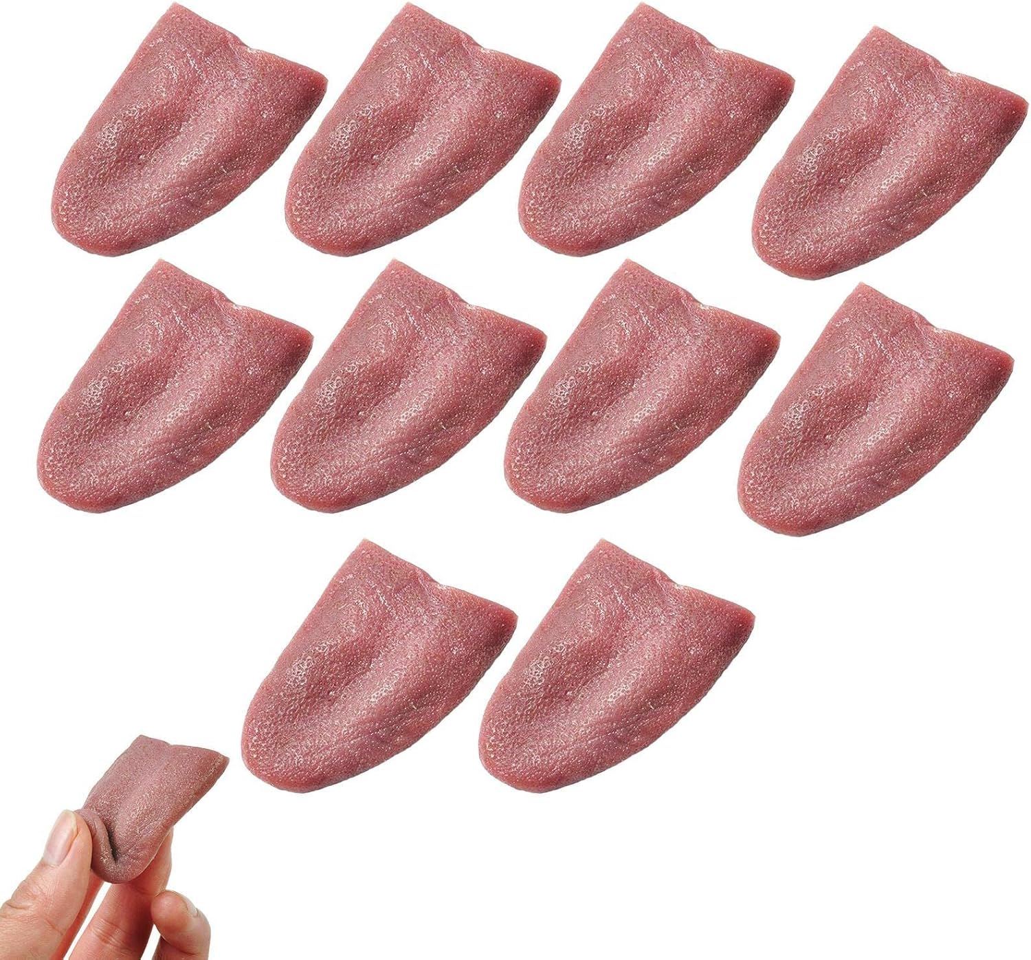5 Pcs Fake Tongues Toy,Set of 10 Halloween Jokes Props for Adults