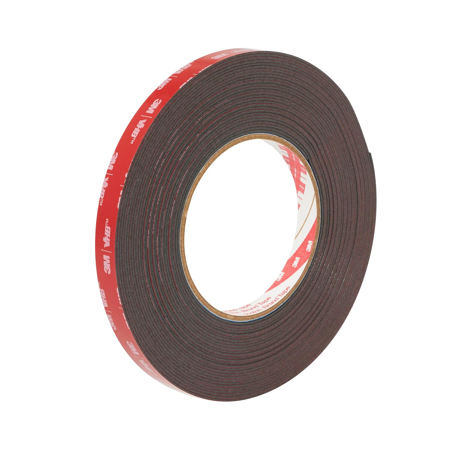 3M VHB Tape Rough Surface 5952, Black, 12 mm Wide x 10 m, Thickness 1.14 mm, Individual Packaging
