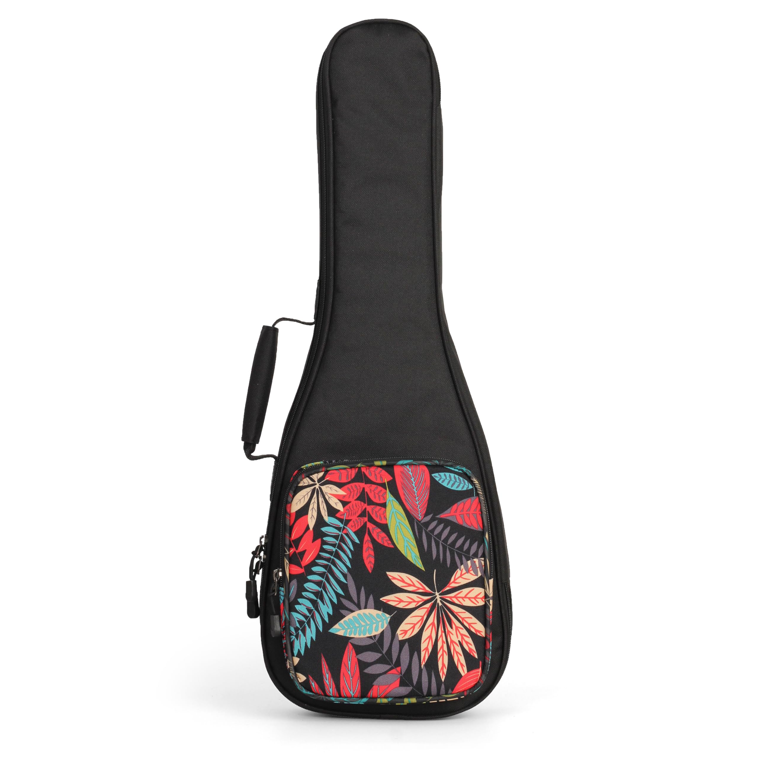 SHANNA Sac Coloré pour Ukulélé 21 Pouces, Housse pour Ukulélé, Soprano Etui Ukulélé, Rembourré pour Ukulélé avec Bretelles Réglables, Rembourrage épais et Fermeture à Glissière Améliorée, Fleurs