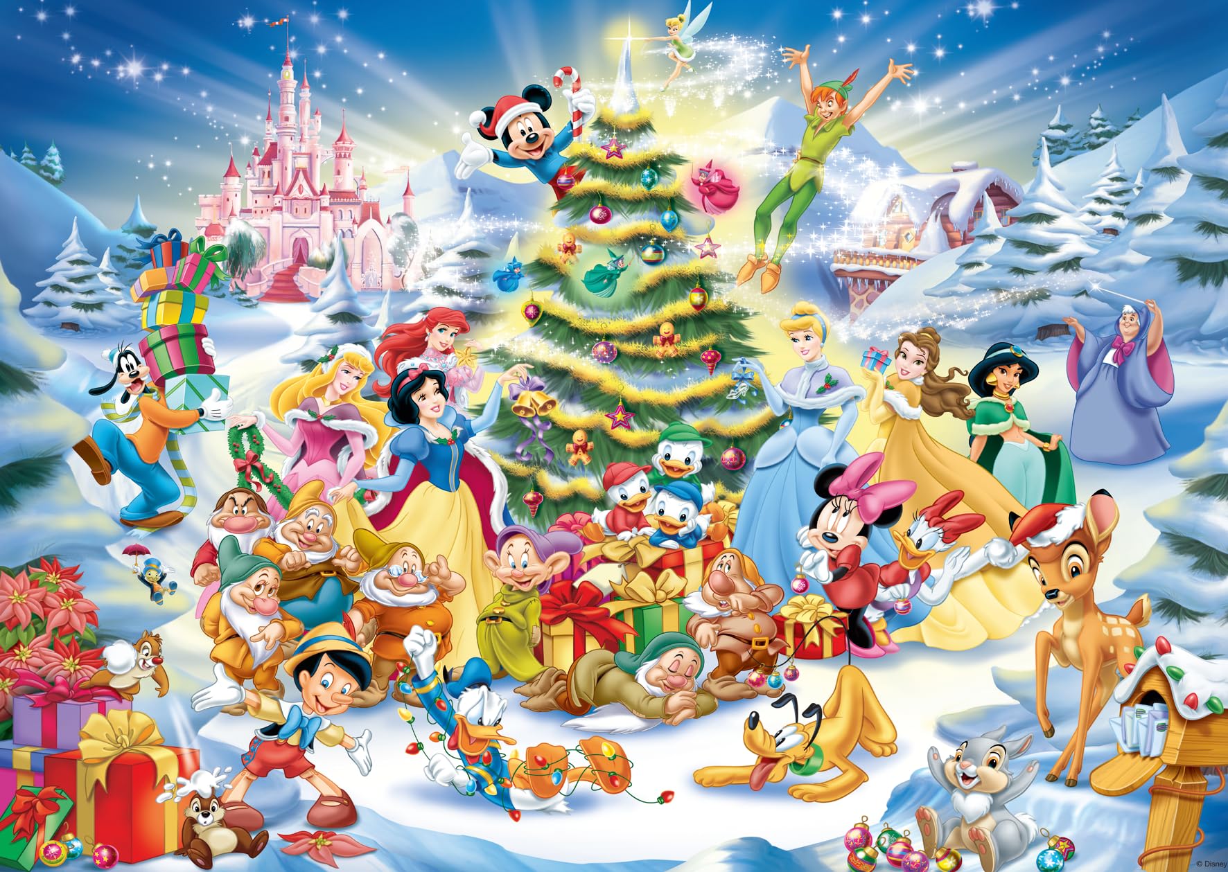 Ravensburger Disney Christmas Jigsaw Puzzle 1000 Pieces for Adults and Kids Age 12 Years Up, Multicolor