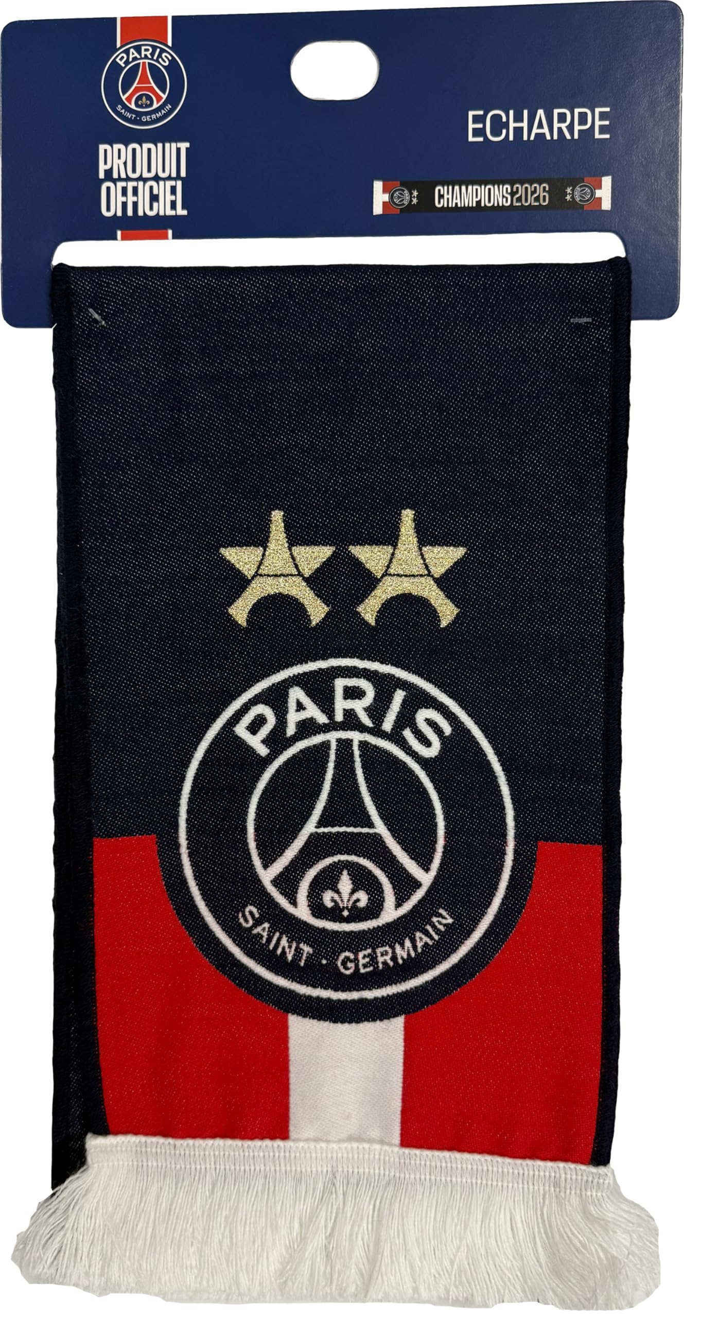 PARIS SAINT GERMAIN Écharpe Champions 2026 2 étoiles Officielle