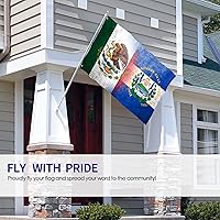 Vista 7 de Bandera de México El Salvador - 3x5 pies de nailon, uso en exteriores e interiores