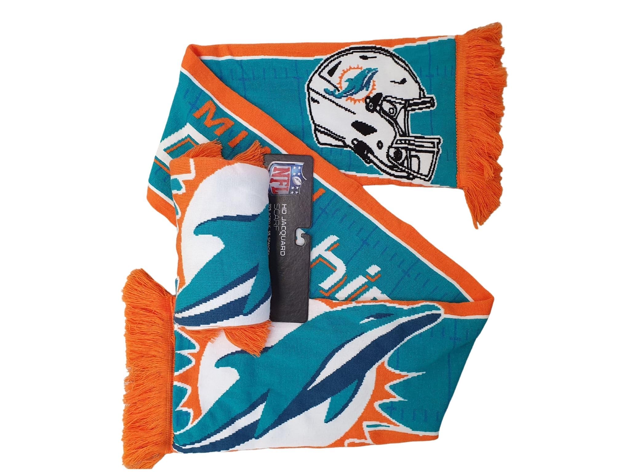 NFL Jaquard szalik Great Branding futbol amerykański logo drużyny kask szalik dla fanów frędzle