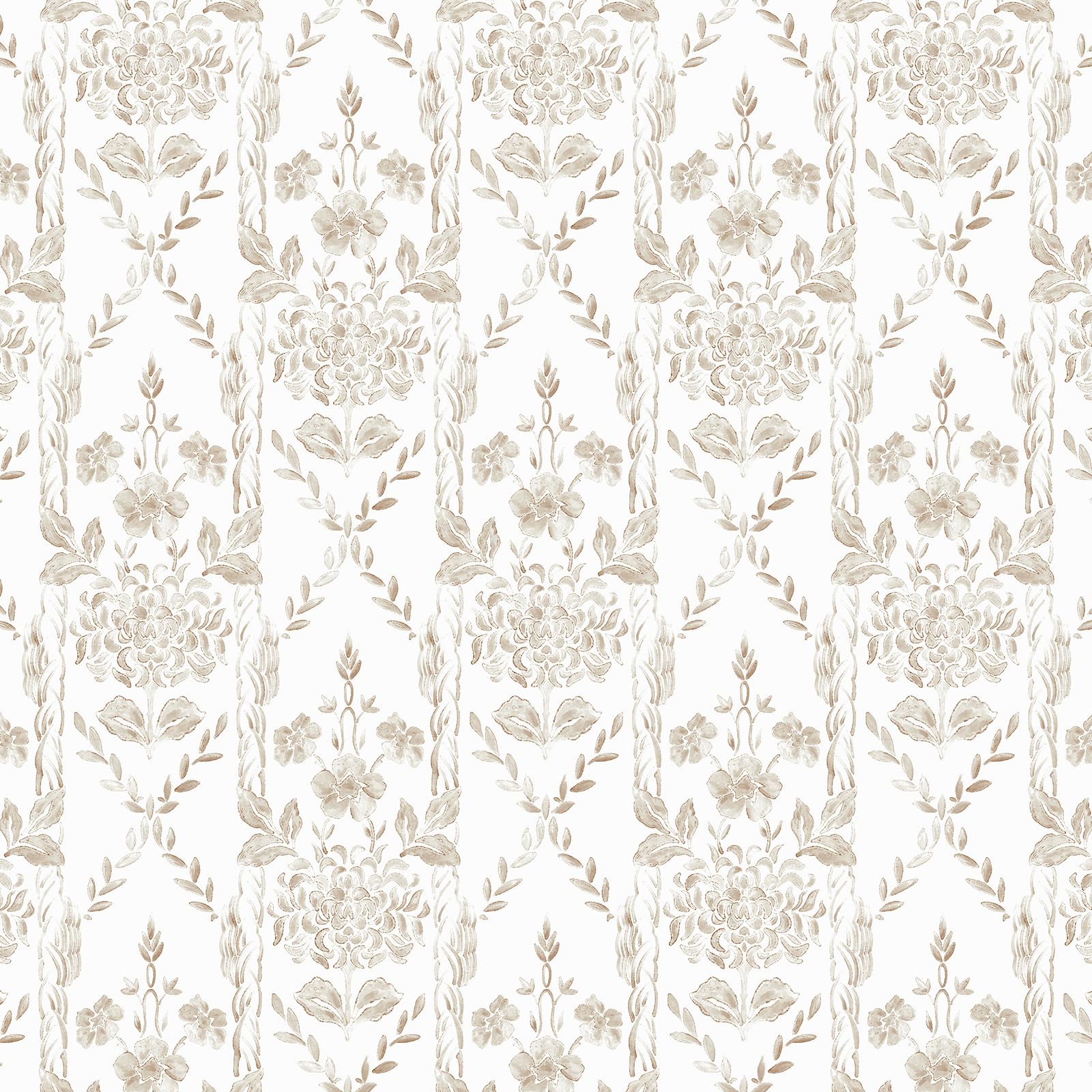 Papier peint moderne autocollant beige 44x1000cm géométrique pour meubles de locataire