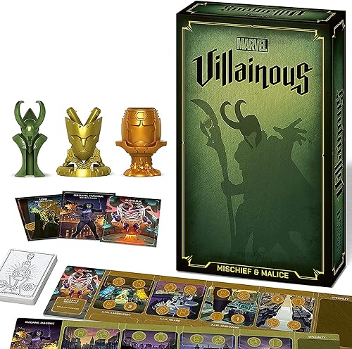 Ravensburger Marvel Villainous Mischief & Malice - Juegos de mesa de estrategia para adultos y niños a partir de 12 años, se puede jugar como un