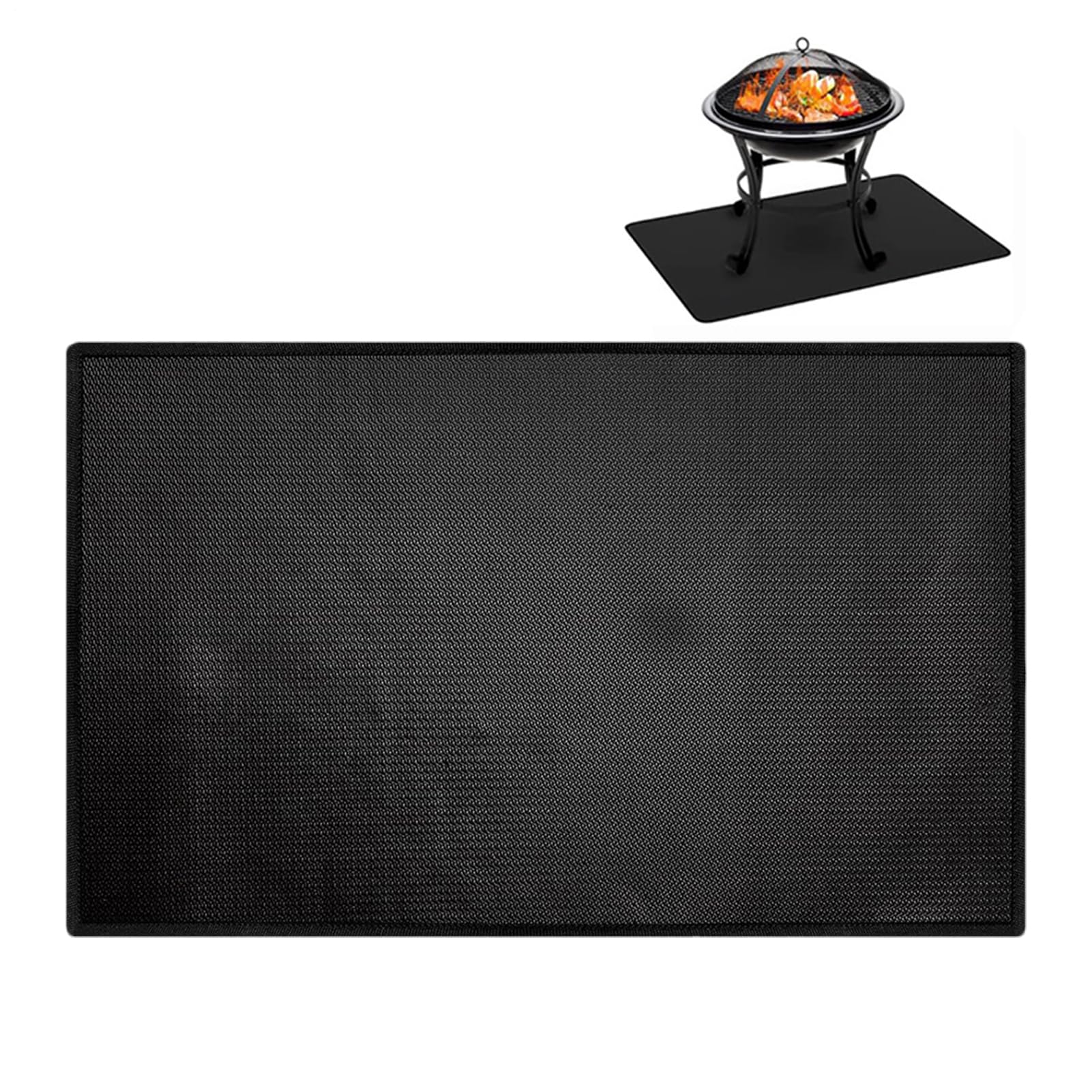 Tappetino Resistente Al Fuoco Scudo Portatile Per Campeggio | Tappeto Ignifugo e Resistente al Calore per Barbecue per Esterno Giardino Terrazzo Cucina all'Aperto Campeggio