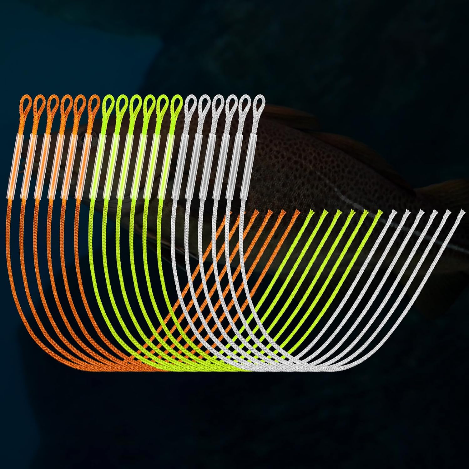Conectores para Líderes de Pesca con Mosquetón 18 Piezas