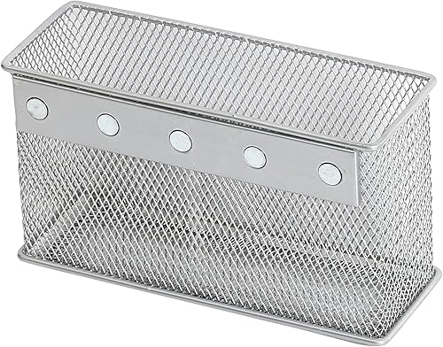 Miniatura 8 de YBM HOME Soporte magnético para lápices, organizador de malla de alambre con imanes fuertes, excelente para pizarras, nevera y taquilla, 1 unidad