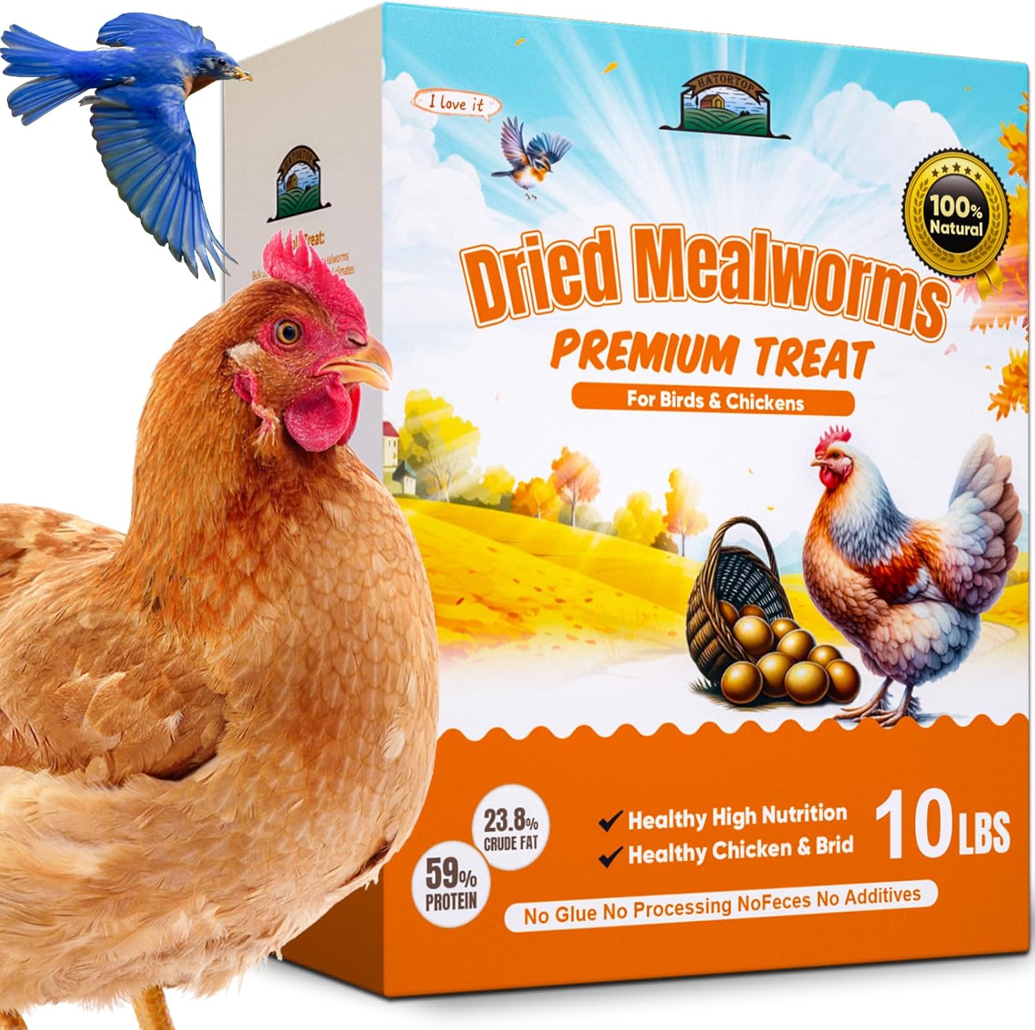 Dried Mealworms for Chickens