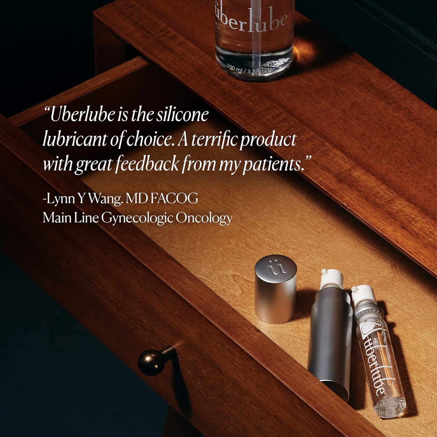 Überlube Good-to-go Travel Lube Set + Two Refills | Latex-Safe Natural Silicone Lube for Sex with Vitamin E | Unscented, Flavorless, Zero Residue, Works Underwater Silver Kit+ 2 Refills (45ml Total) : Health & Household