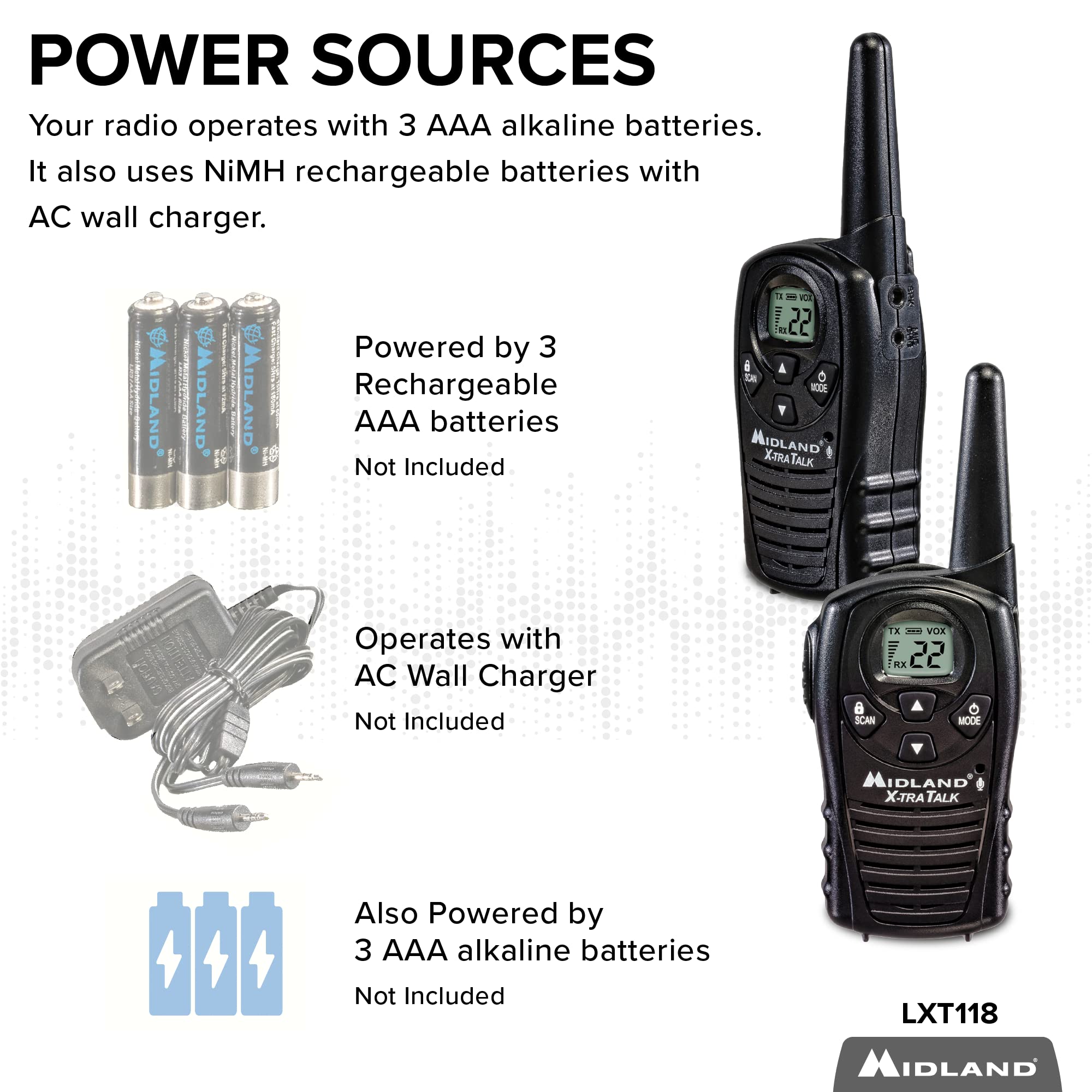 Midland Midland LXT118PA X-tra Talk トランシーバー 2台セット