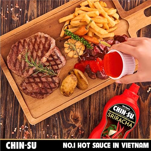 Miniatura 3 de CHIN-SU Set de regalo de salsa dulce sriracha  Pasta orgánica, pizza, ají y salsas para barbacoa, paquete de 16.82 onzas (original) y 8.8 onzas