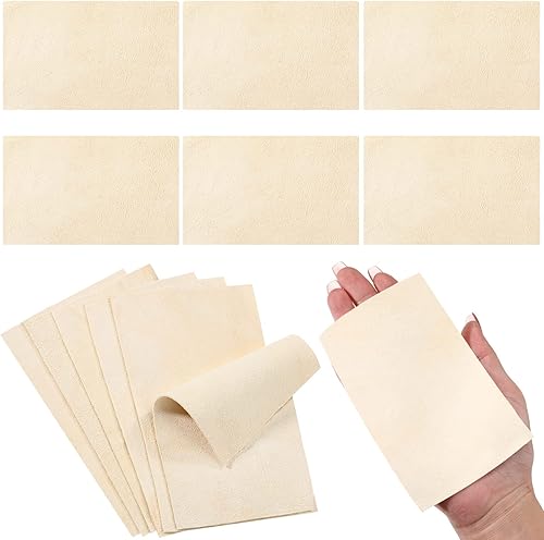 20 piezas de gamuza precortada para alisar el borde de la olla, gamuza suave, gamuza suave, gamuza de cuero, kit de herramientas de cerámica,