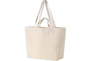 Sturdy Canvas Tote Bag - Perfect for Groceries, Shopping, and Everyday Use