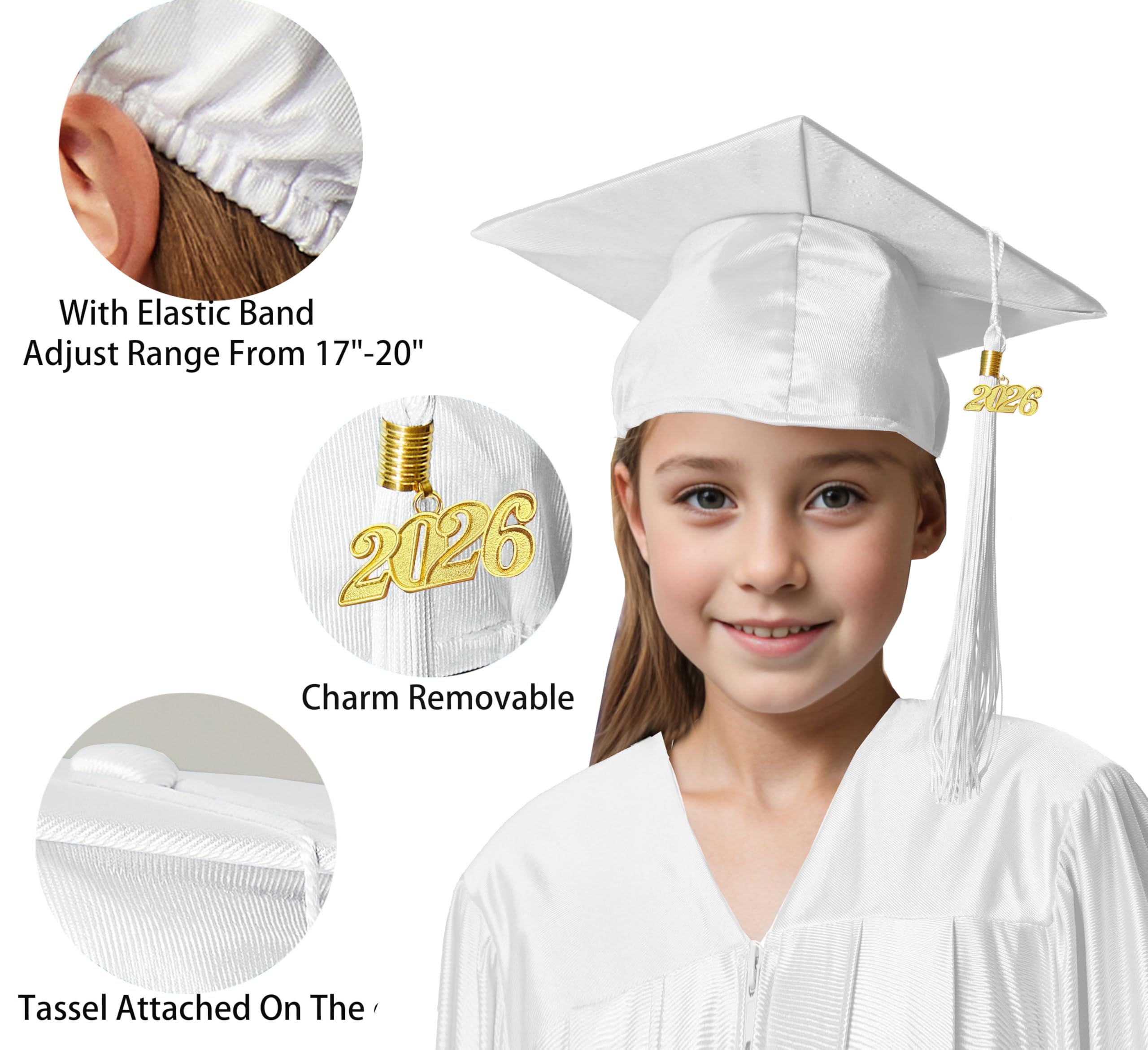 Snapklik.com : Shiny Kindergarten & Preschool Graduation Gown Cap ...