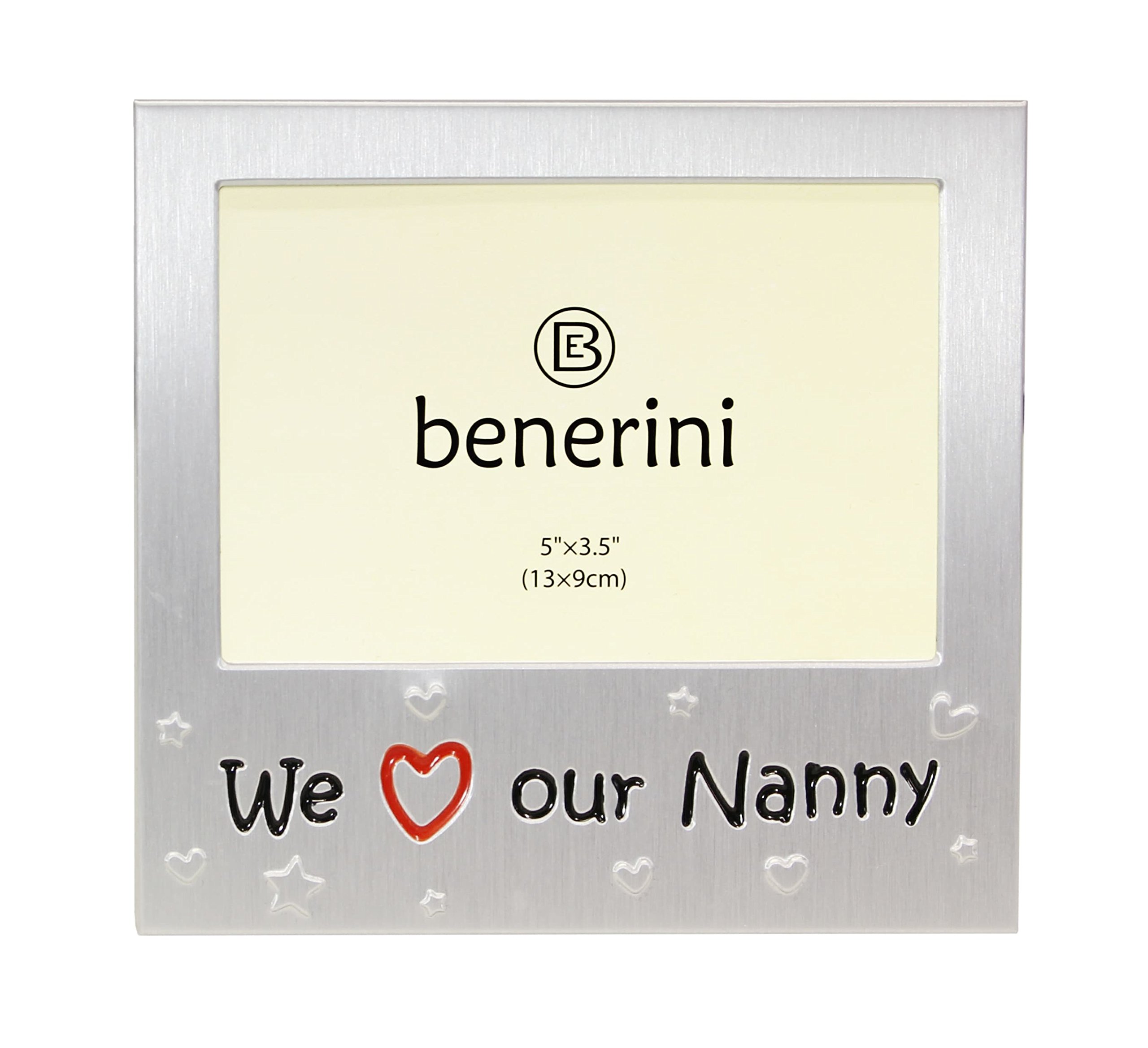 benerini - We Love Our Nanny ' - Photo Picture Frame Gift - 5 x 3.5