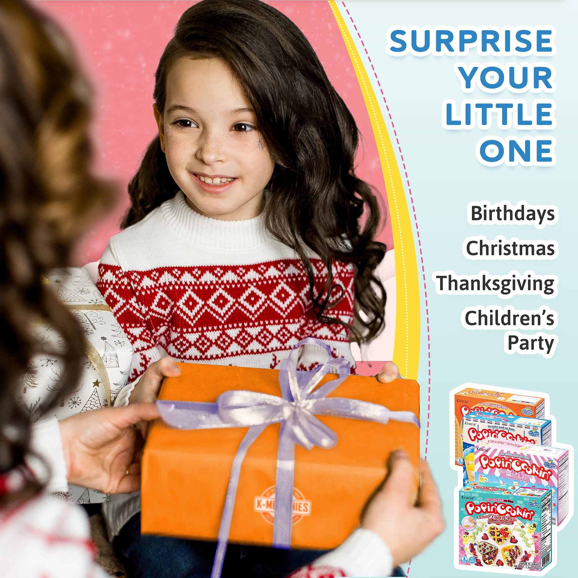 KMunchies Kracie Popin Cookin Kits 4 Pack Assorted Japanese Candy