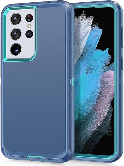 Amazon Com I Honva For Galaxy S21 Ultra 5g Case Shockproof Dust Drop Proof 3 Layer Full Body Protection Without Screen Protector Rugged Heavy Duty Cover Case For Samsung Galaxy S21 Ultra 5g 6 8 21 Blue