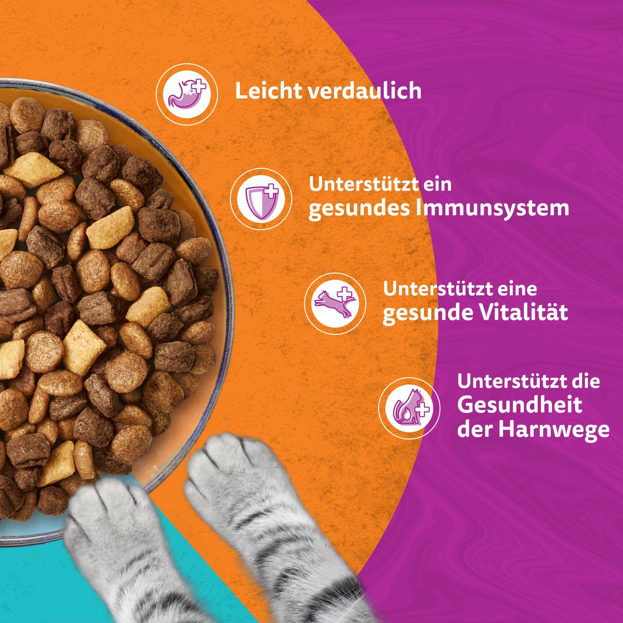 Whiskas Duo Trockenfutter für ausgewachsene Katzen 6 x 1.9 kg Surf & Turf